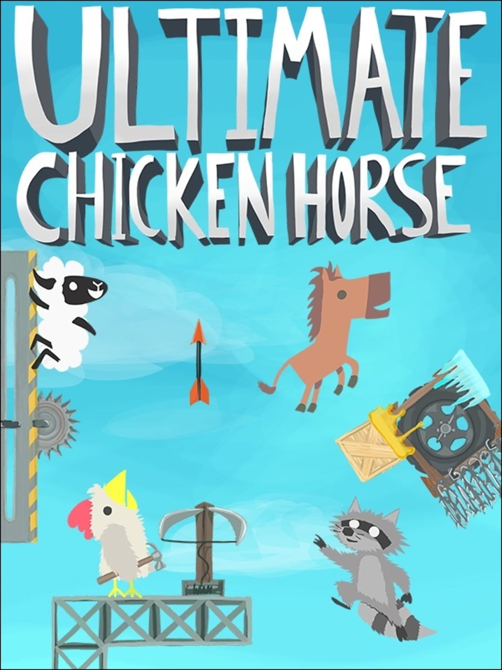 Ultimate chicken. Ультимейт Чикен Хорс. Игра Ultimate Chicken Horse. Ultimate Chicken Horse курица. Ultimate Chicken Horse Постер.