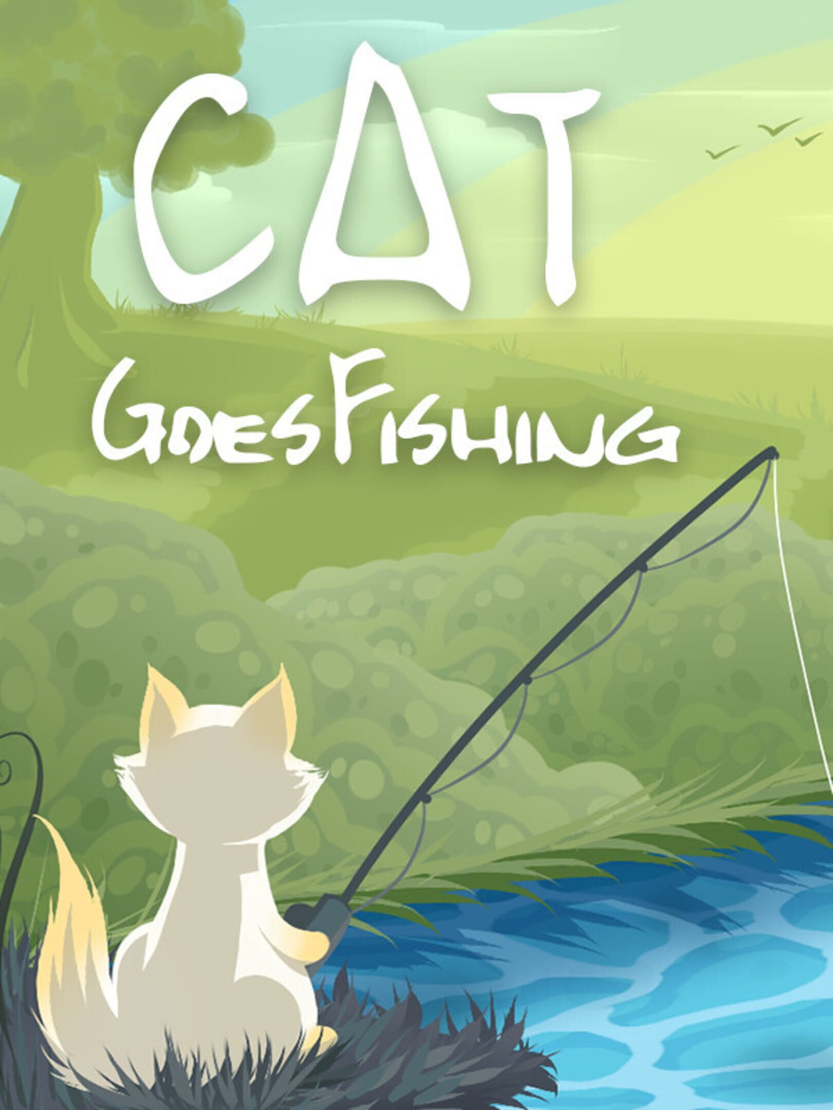 Cat goes fishing на русском. Игра в которой кот рыбачит. Кот Рыбак игра. Кэт Гоес фишинг. Игра Кошачья рыбалка.